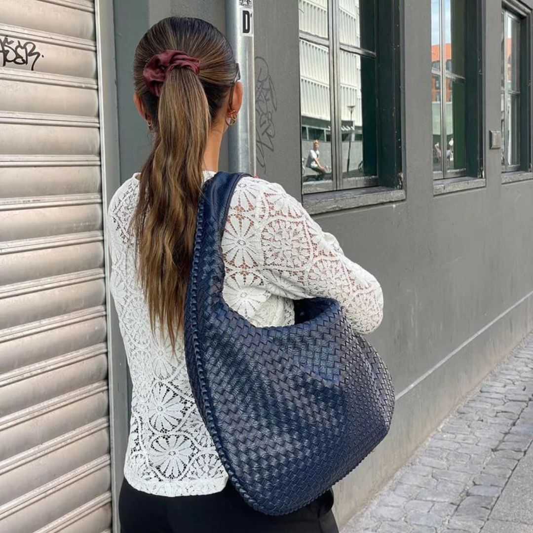 Vegan Leren Hobo Tas