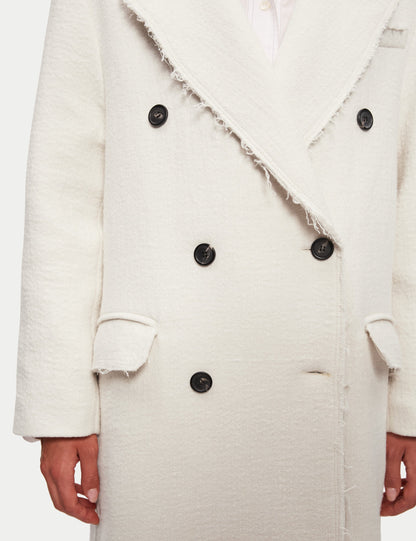 Italiaanse Wollen coat | Wit