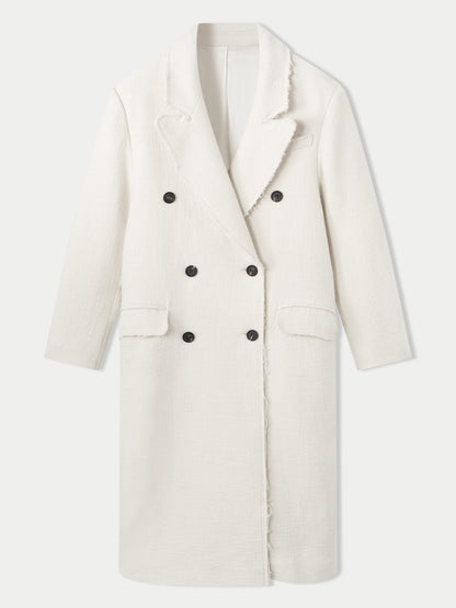 Italiaanse Wollen coat | Wit