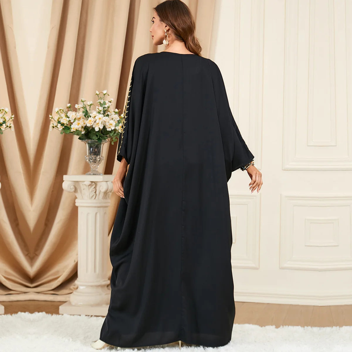 Franje-gebordeerde Kaftan