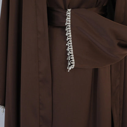 Abaya met Kralenmanchetten