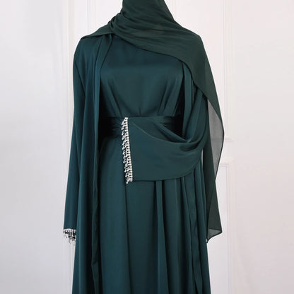 Abaya met Kralenmanchetten