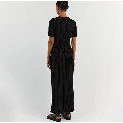 Ribbed Maxi Jurk