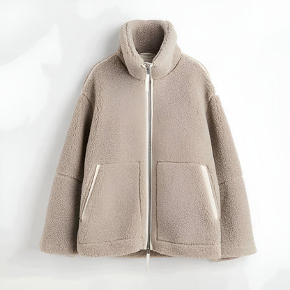 IsabellaConti Lam fleece Jas